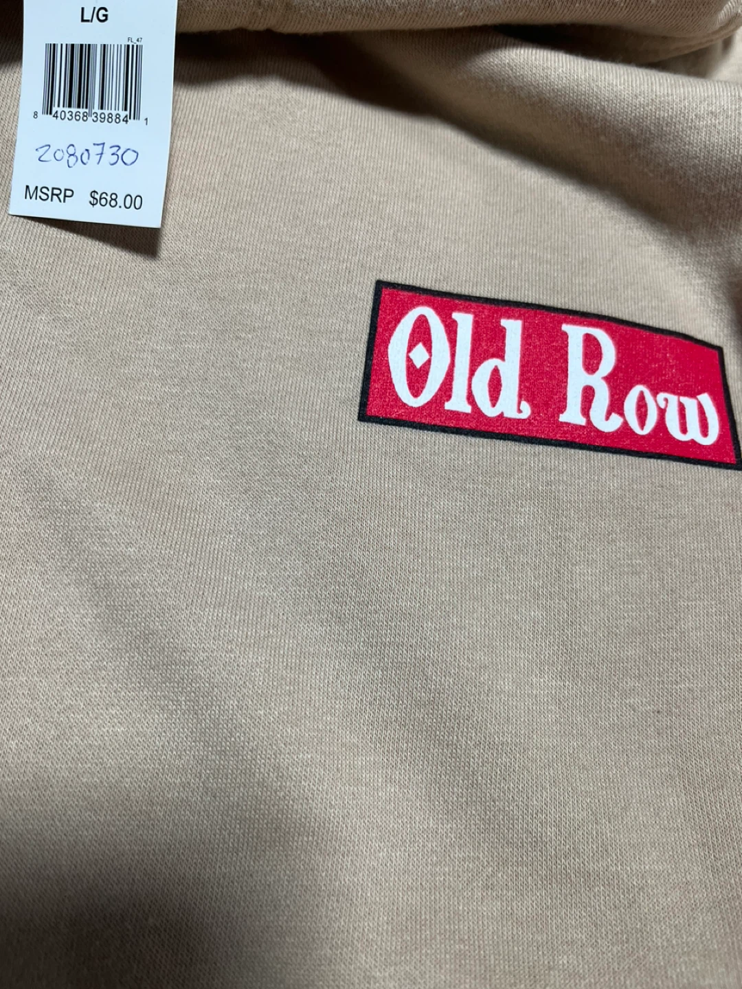 Old Row Hoodie L/G Tan - photo 2