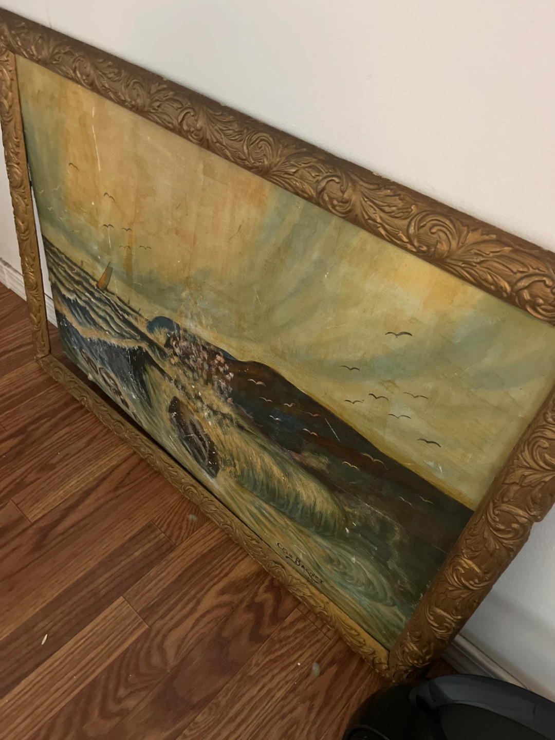 Framed Seascape Oil Painting 1926 - photo 2