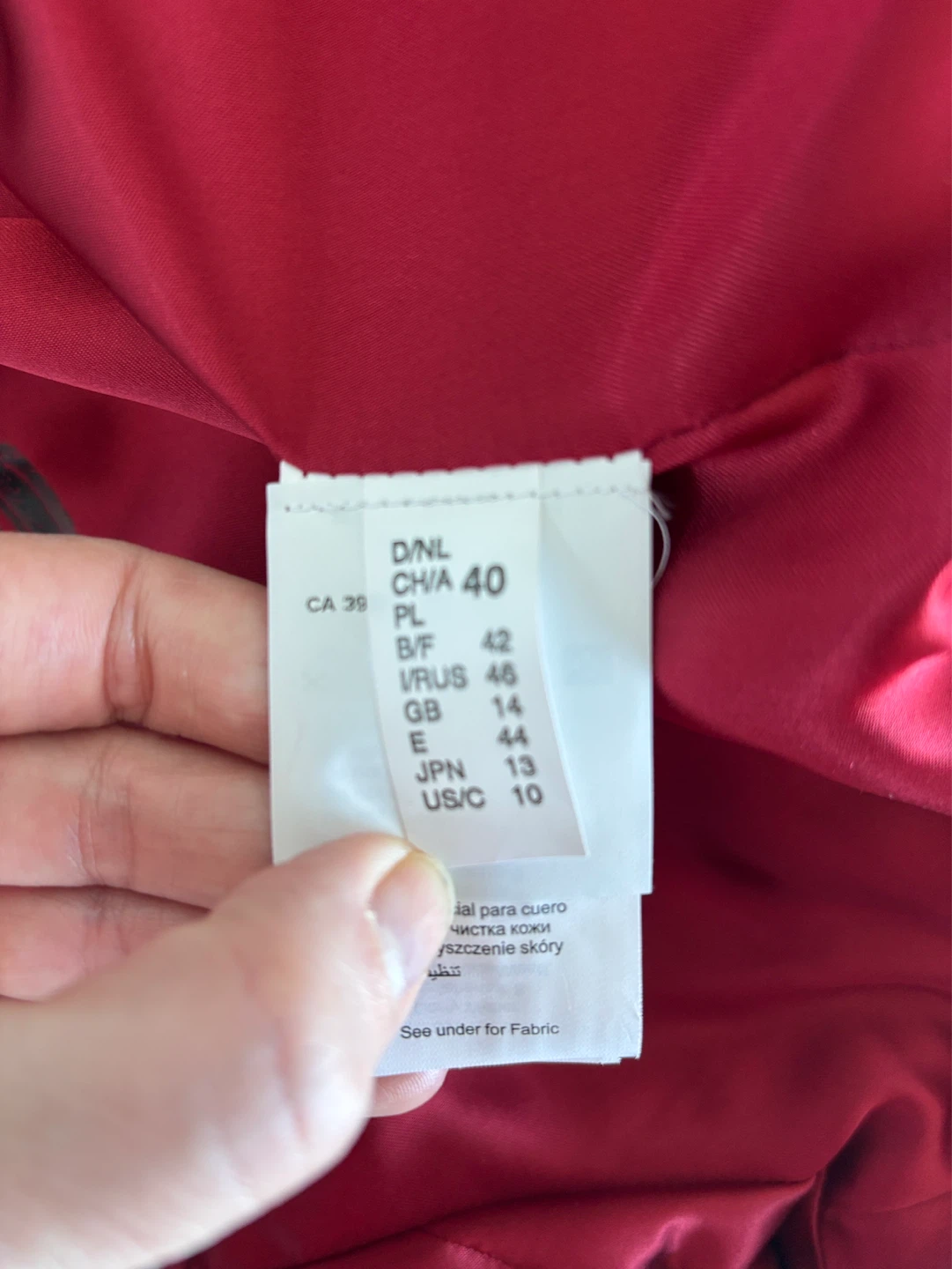 Gerry Weber Red Leather Blazer Jacket - Size 10 (USC) - photo 4