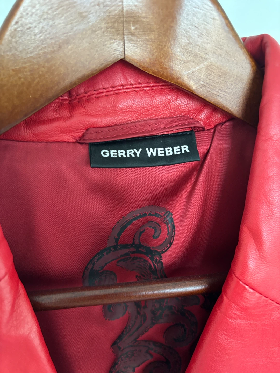 Gerry Weber Red Leather Blazer Jacket - Size 10 (USC) - photo 2