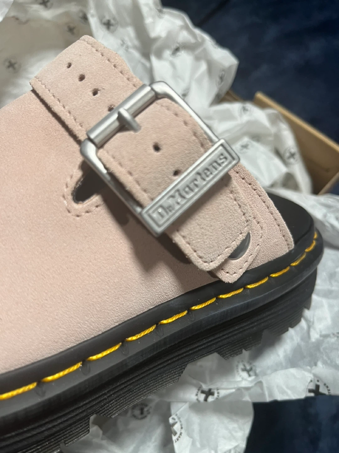 Dr. Martens Zebzag Mule Powder Pink Suede Size 6 - photo 3