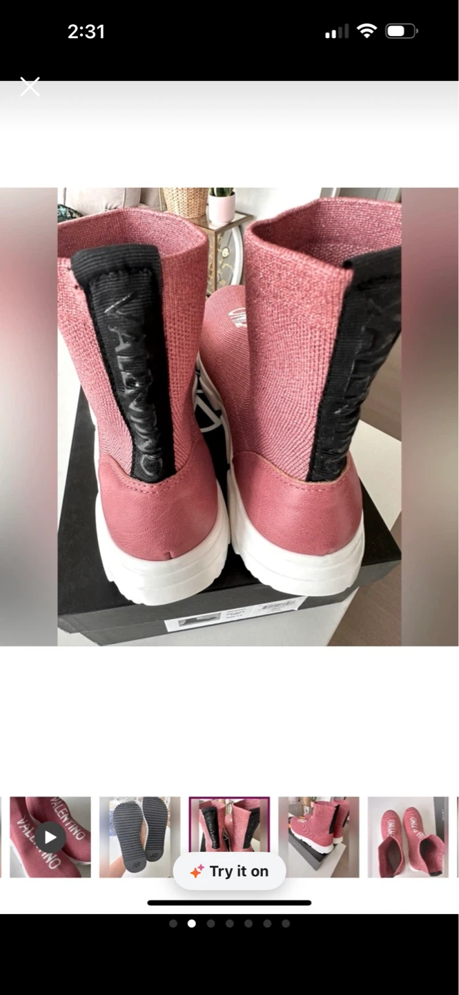 Valentino Shoes Pink Sock Boots - photo 2