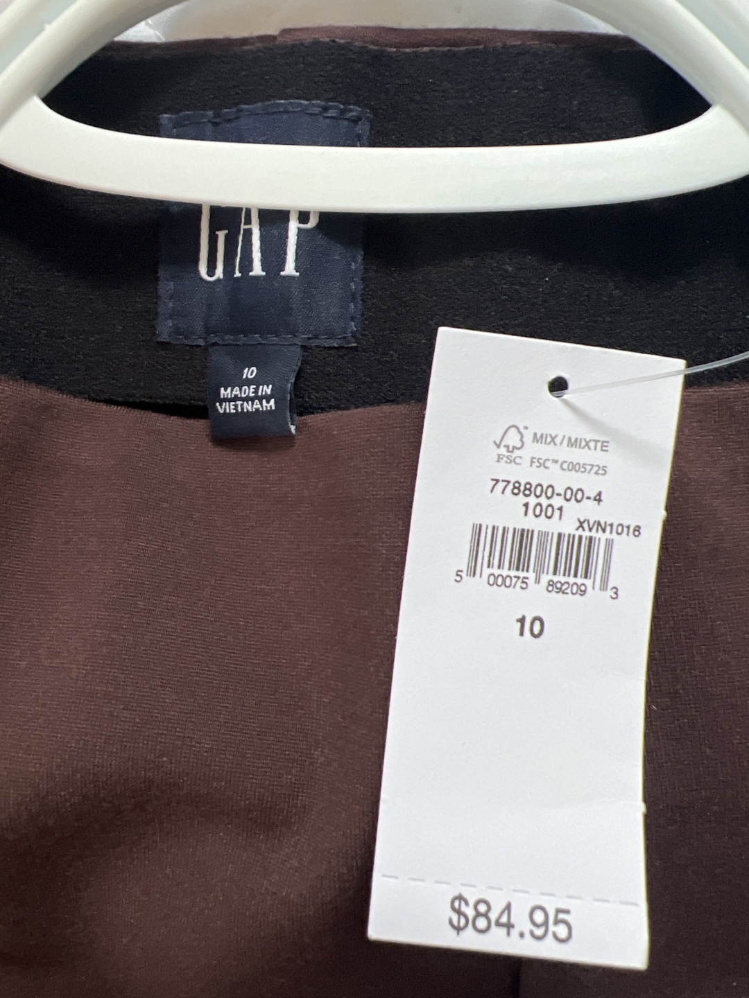 NEW GAP Women's Maroon Stretch Pants Size 10 - photo 4