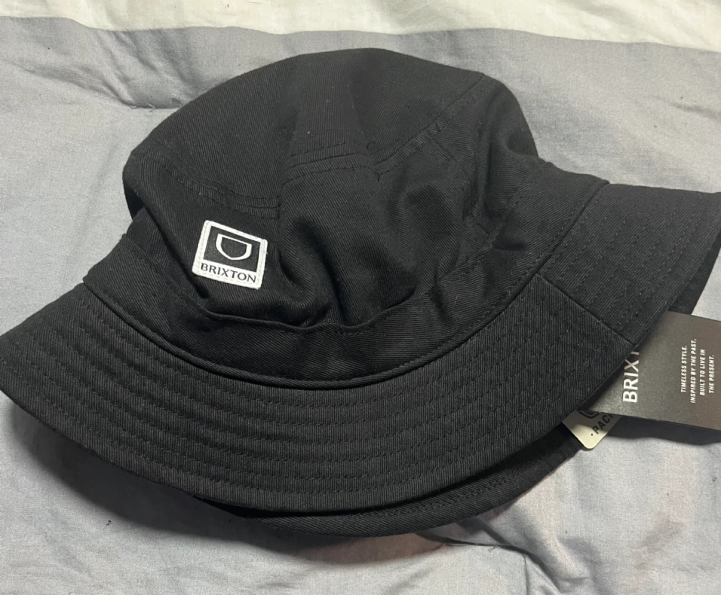 Brixton Black Packable Bucket Hat - Size S/M
