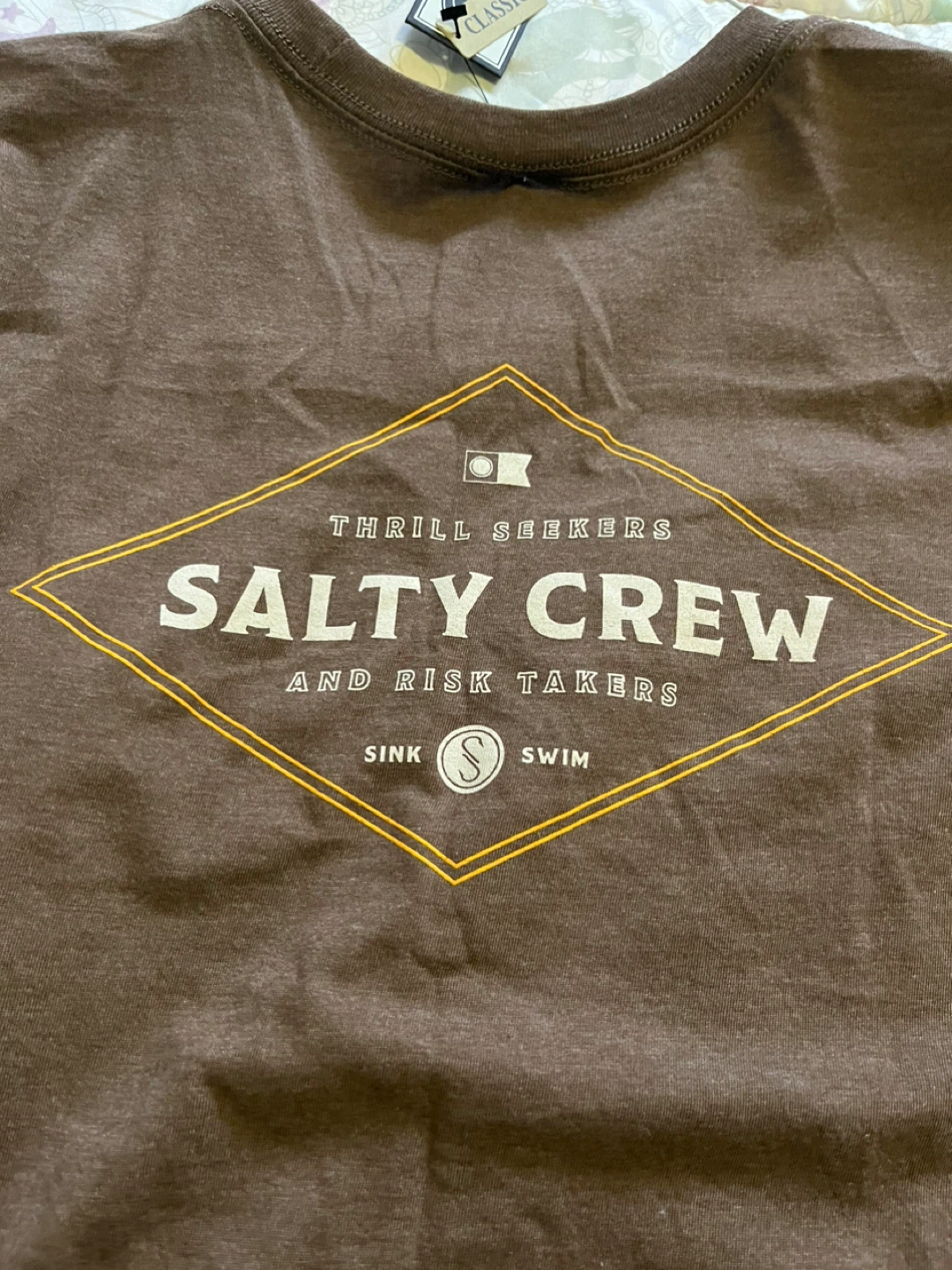 Salty Crew Classic T-Shirt Medium Brown - photo 3