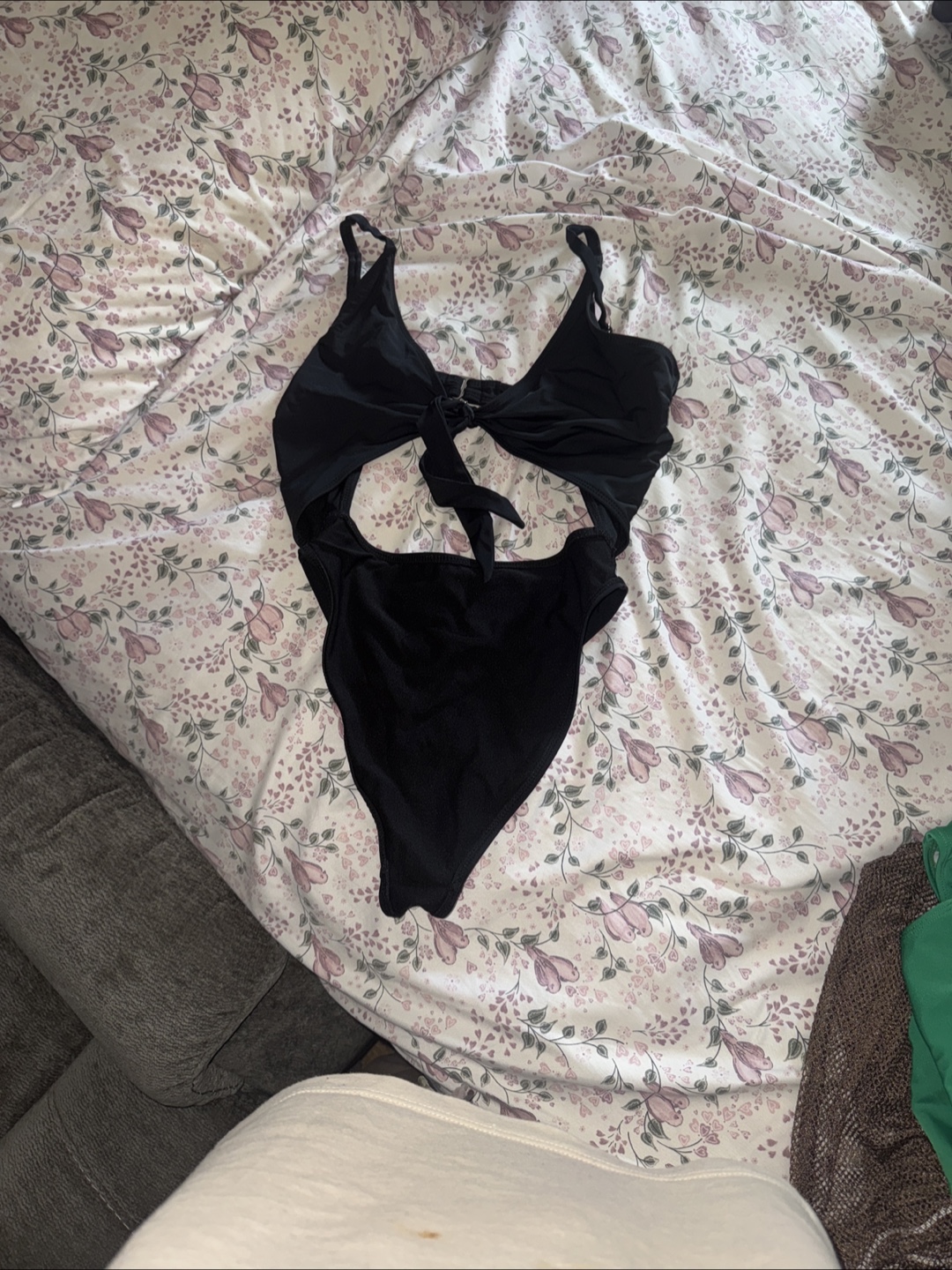 Black Cutout One-Piece Swimsuit