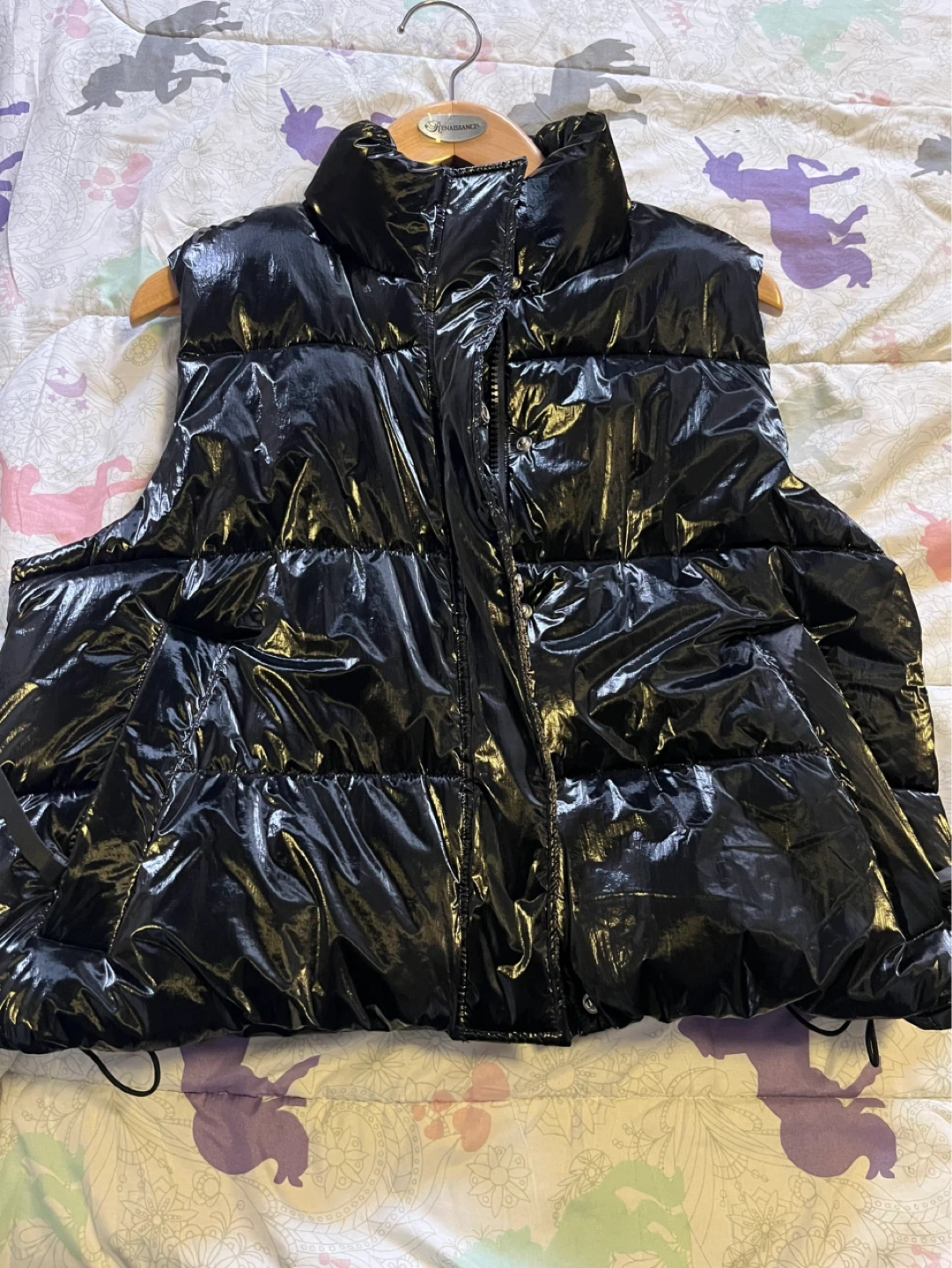 PINK VS Puffer Vest - Black - Size L