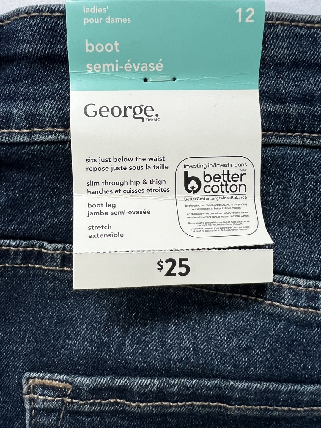NEW George Ladies Boot Leg Stretch Jeans - photo 3