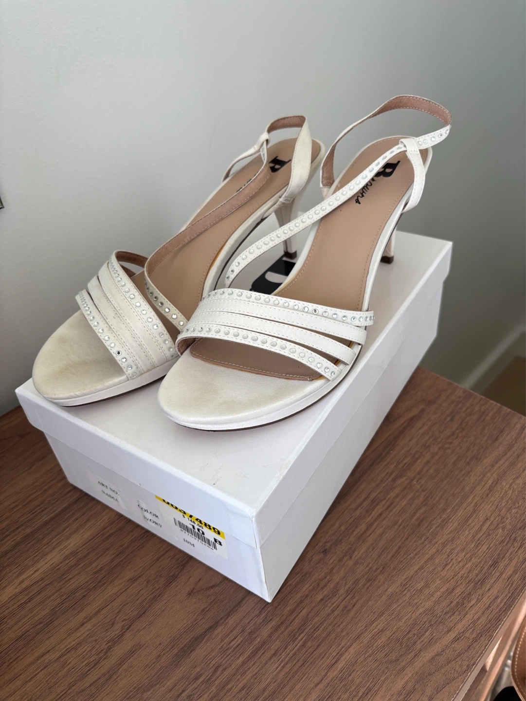 Off-White "Nadia" Heeled Sandals by Browns Shoes - Size 10M - photo 2