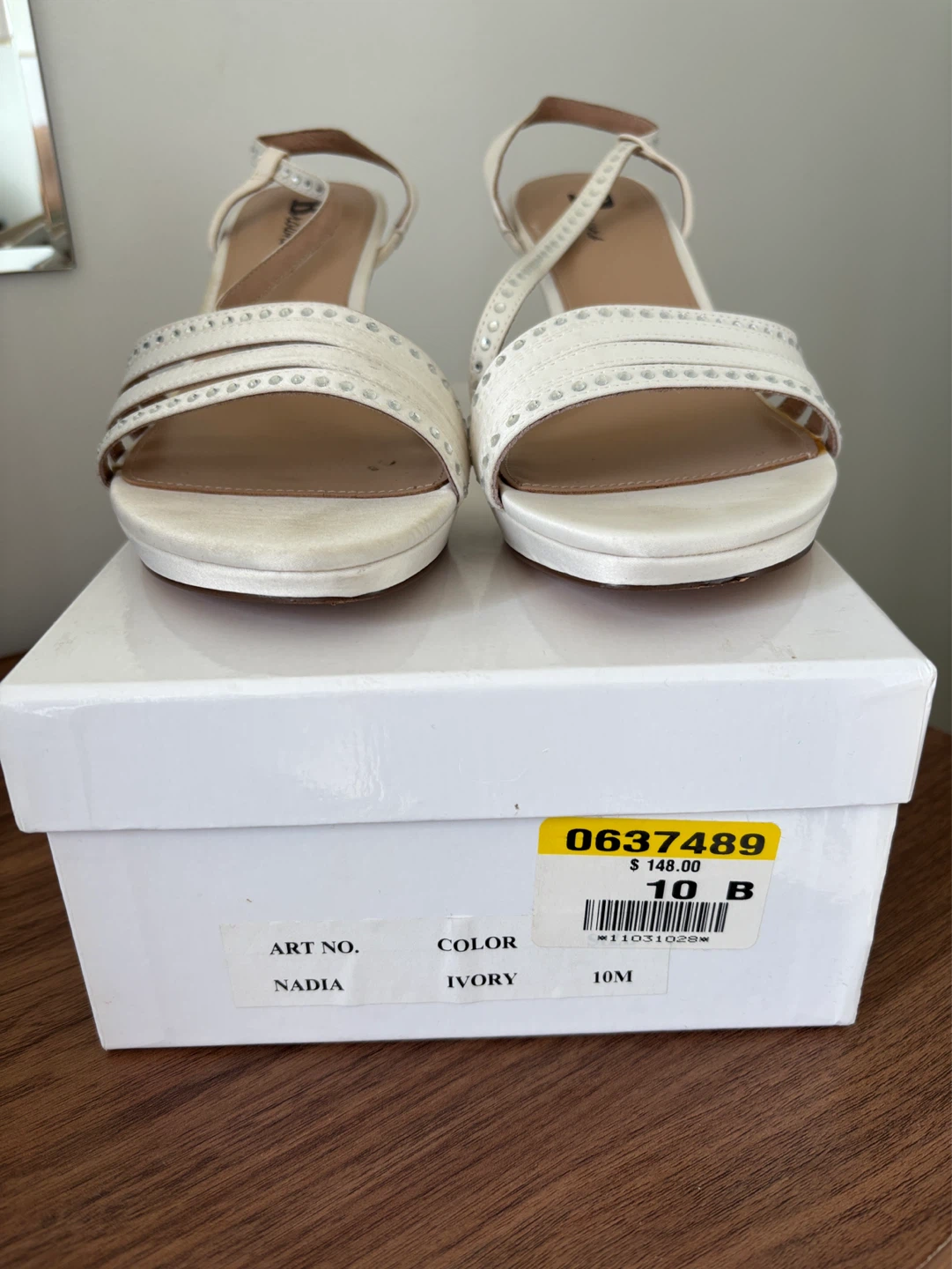 Off-White "Nadia" Heeled Sandals by Browns Shoes - Size 10M - photo 3