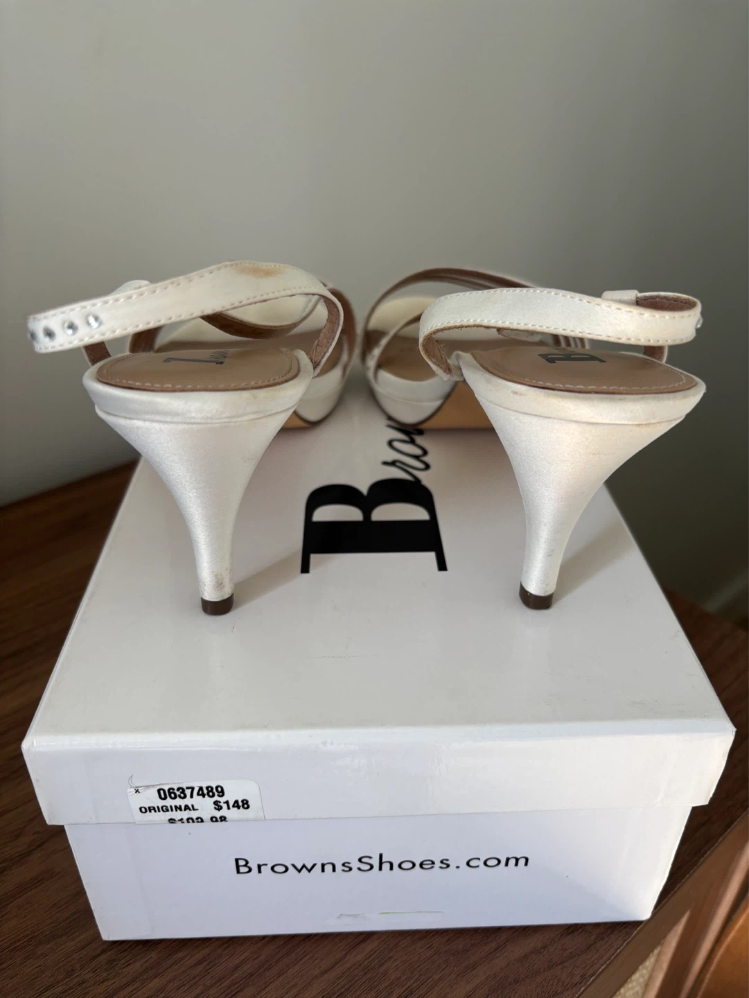 Off-White "Nadia" Heeled Sandals by Browns Shoes - Size 10M - photo 4