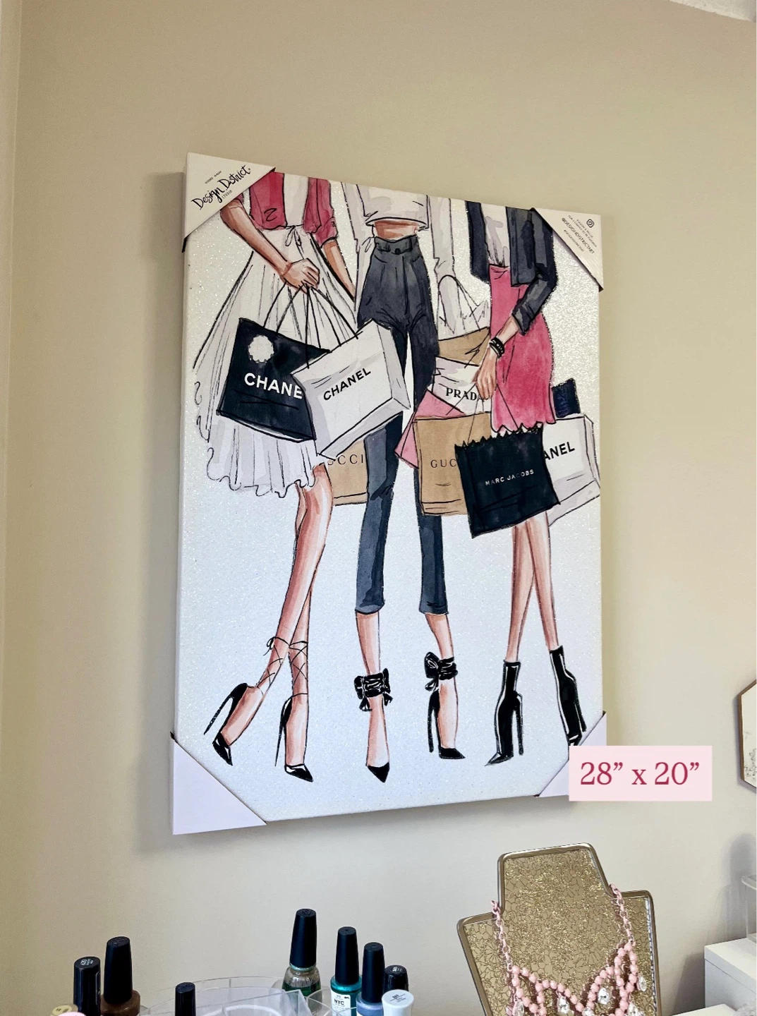 New Large Pink Canvas
