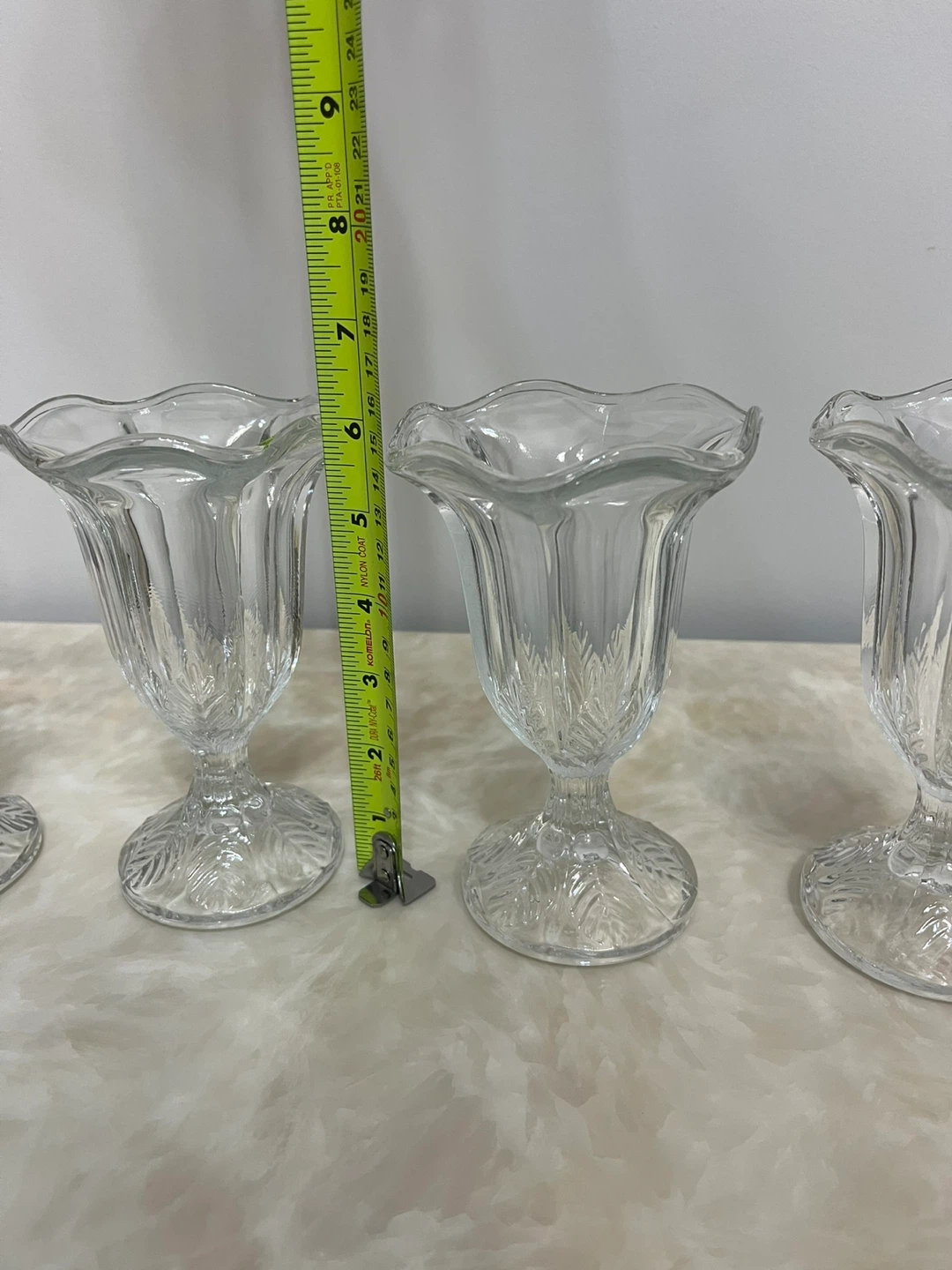 Set of 4 Clear Glass Sundae Dishes - photo 2