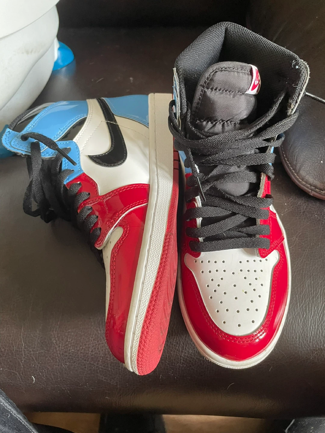 Air Jordan 1 High OG "UNC To Chicago" Sneakers - photo 3