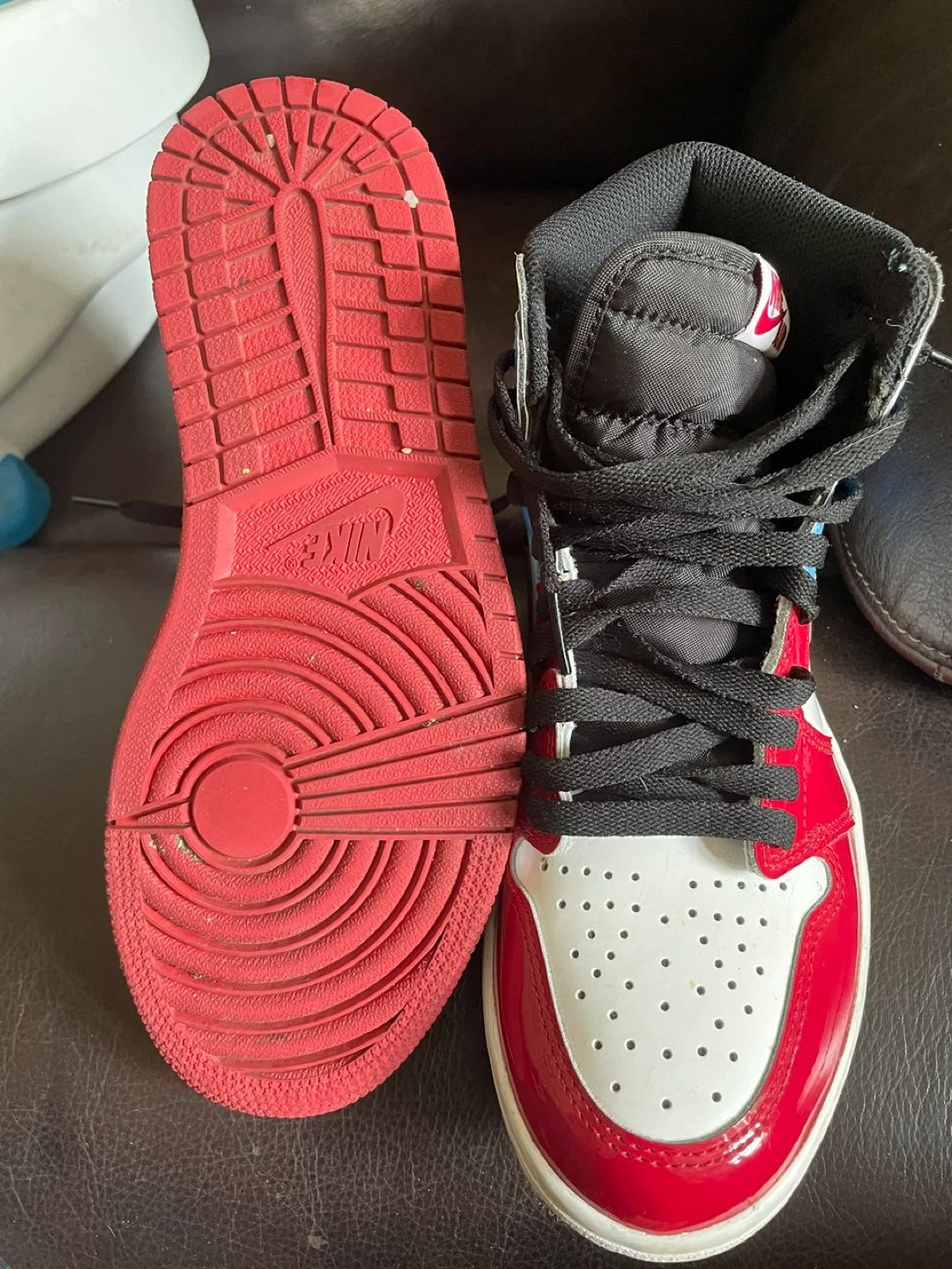 Air Jordan 1 High OG "UNC To Chicago" Sneakers - photo 2