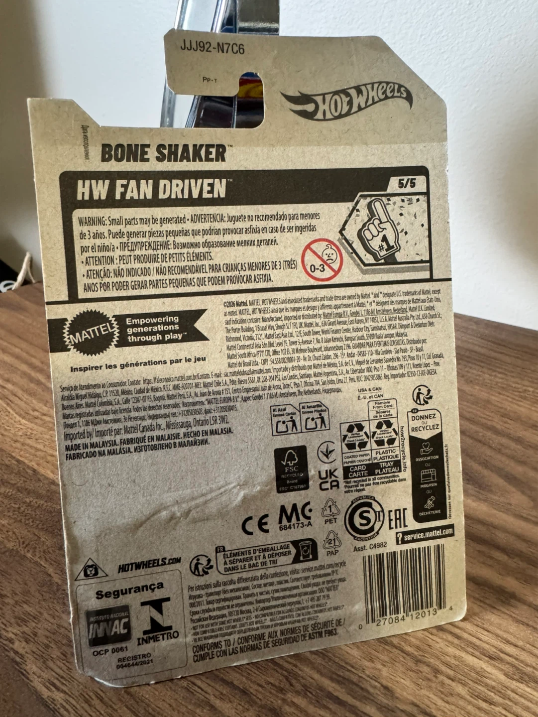 Hot Wheels Bone Shaker HW Fan Driven Toy Car - photo 5