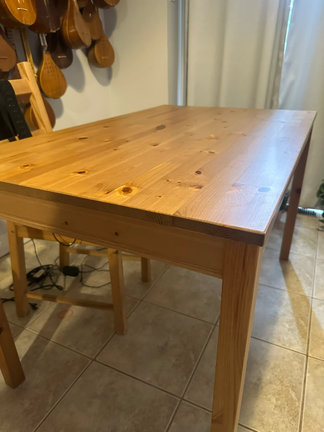 HÄGERNÄS Table and 4 chairs, antique stain