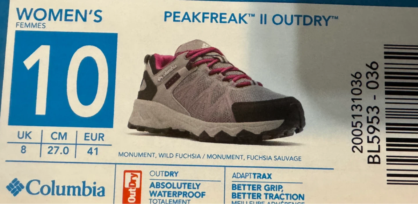 Columbia Peakfreak II OutDry Women's Hiking Shoes - Size 10