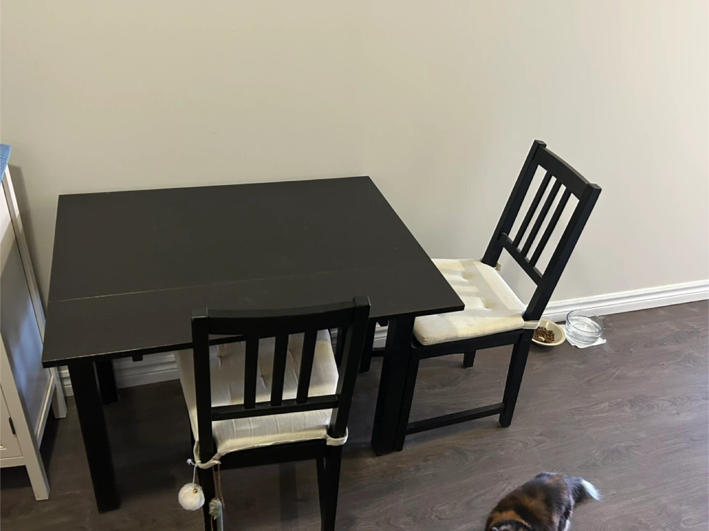 Black Dining Table with 2 Chairs - photo 5