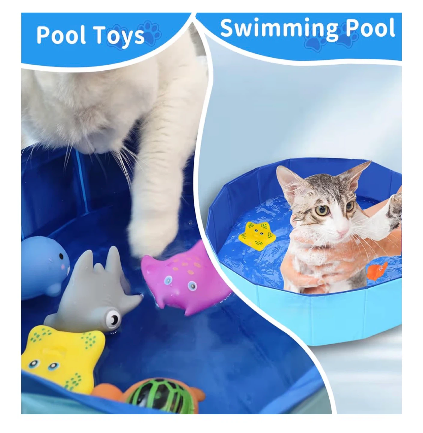 Cat Dog Pool Toy with 6 Fish Toys - photo 3