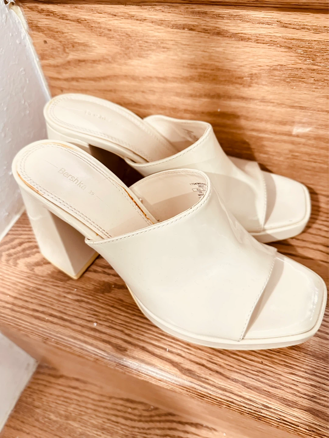 Bershka Cream Mules Size 39 - photo 2