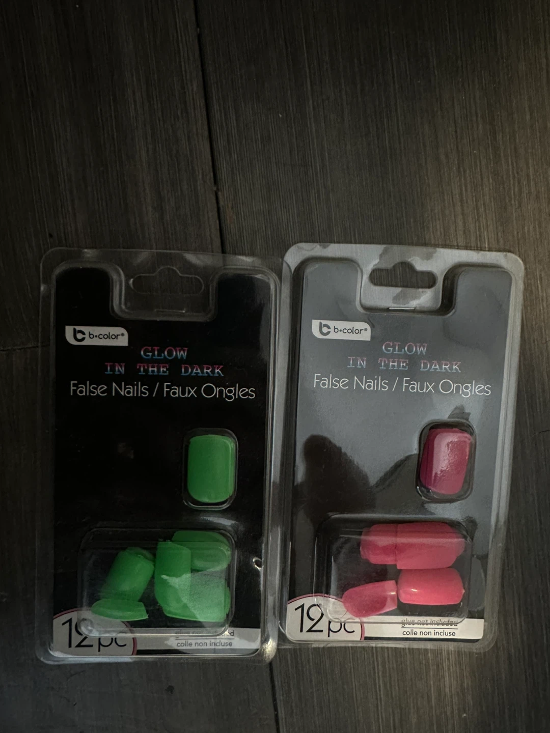 Glow in the Dark False Nails (Green & Pink)