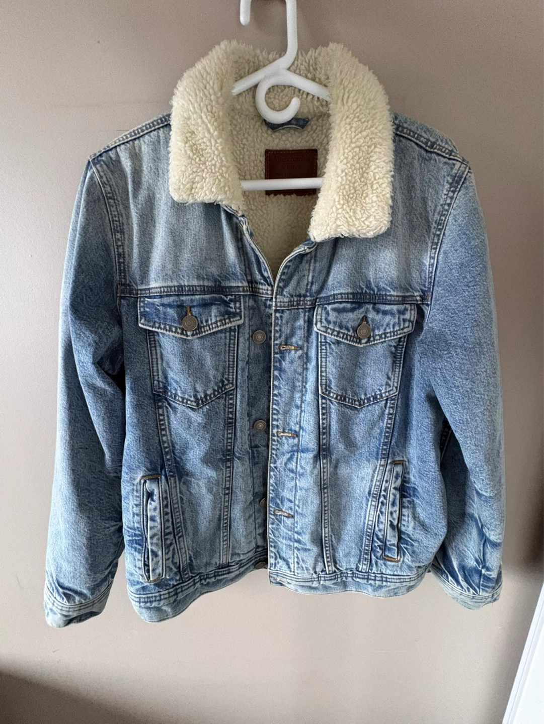 Abercrombie & Fitch Denim Fur Jacket - photo 2