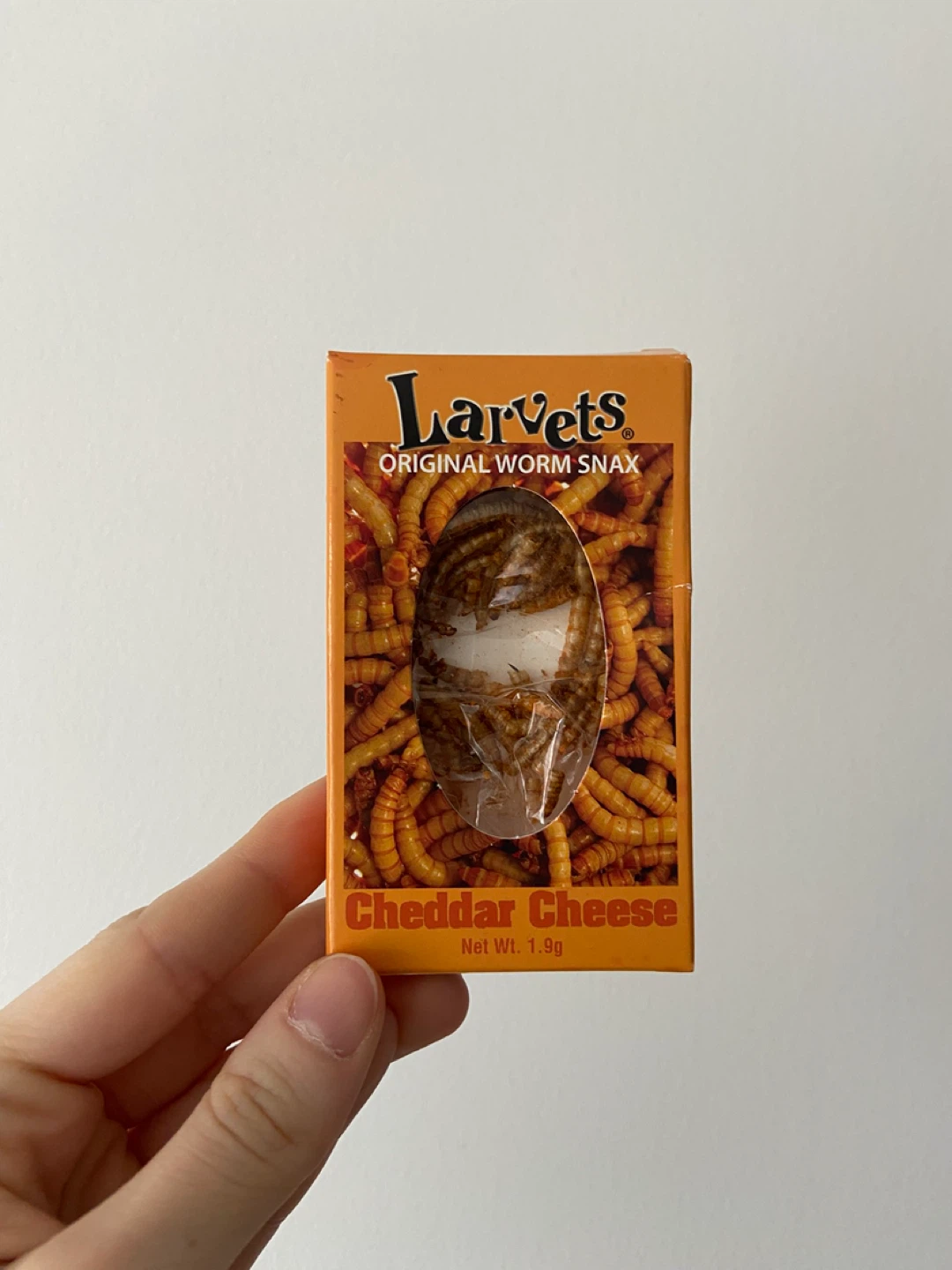 Larvets Original Worm Snax Cheddar Cheese 1.9g
