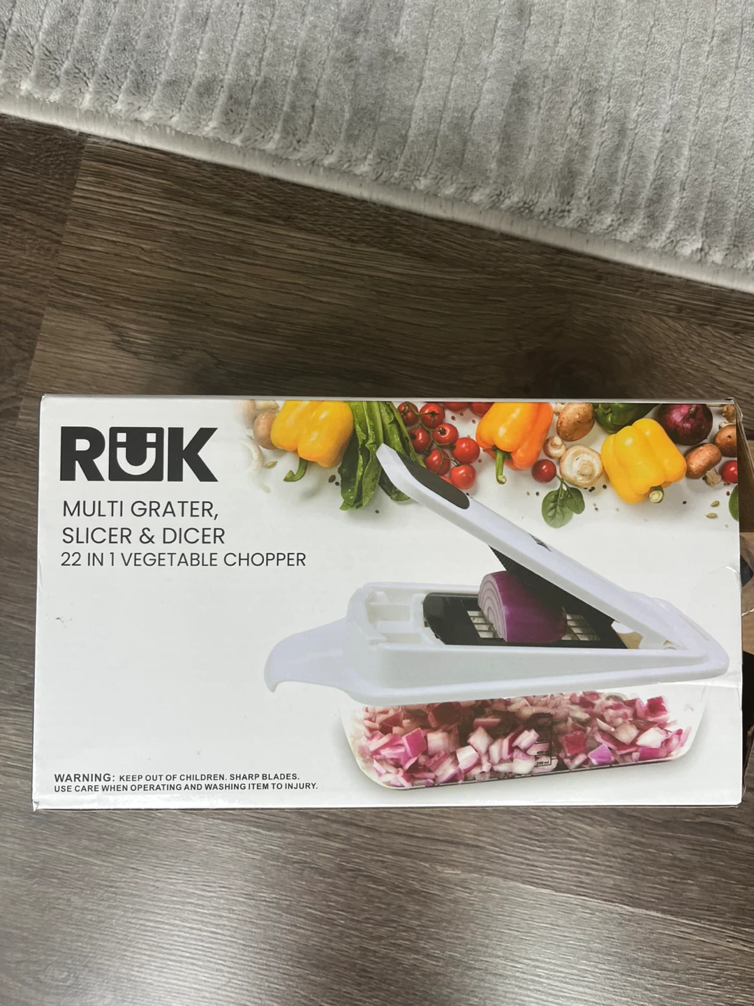 RUK Multi Grater, Slicer & Dicer (22 in 1 Vegetable Chopper)