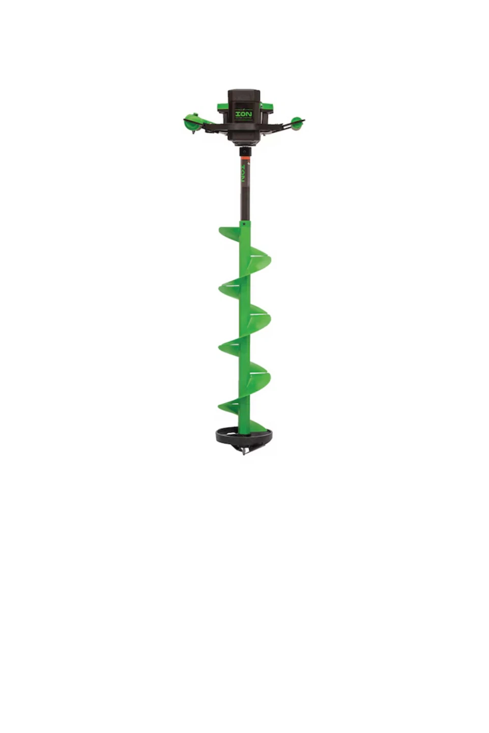 New ION Alpha Plus Polymer Ice Auger, Includes 2 Batteries, 8-in