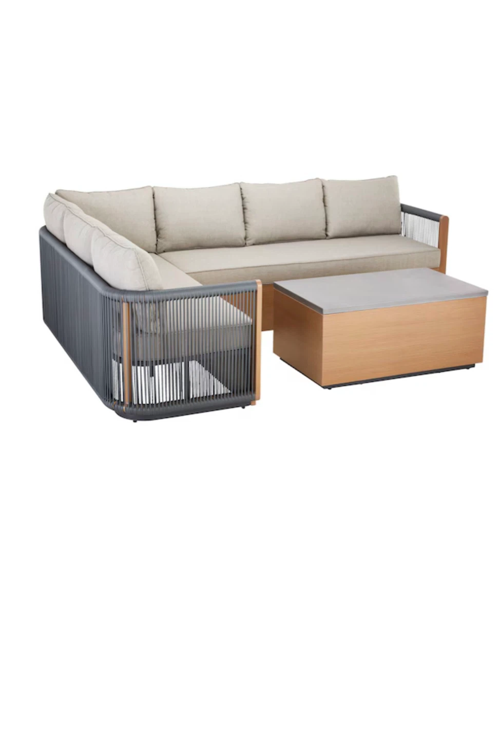 New CANVAS Cameron Aluminum Outdoor/Patio Sectional Set - photo 2
