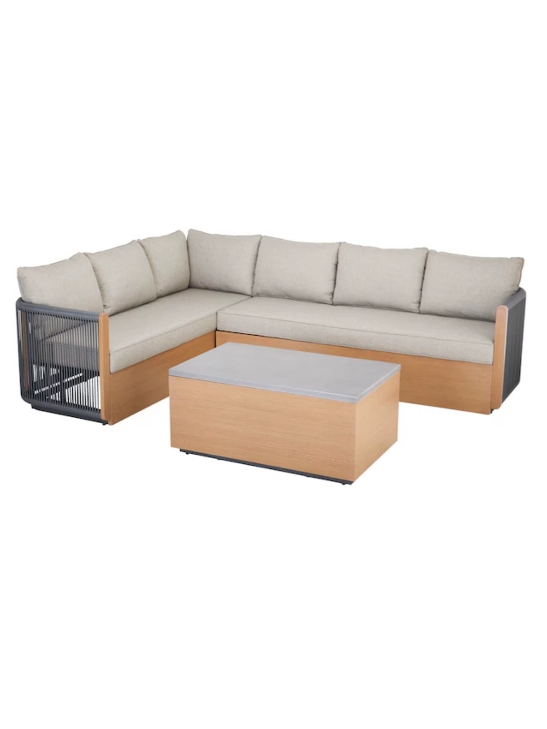 New CANVAS Cameron Aluminum Outdoor/Patio Sectional Set - photo 3