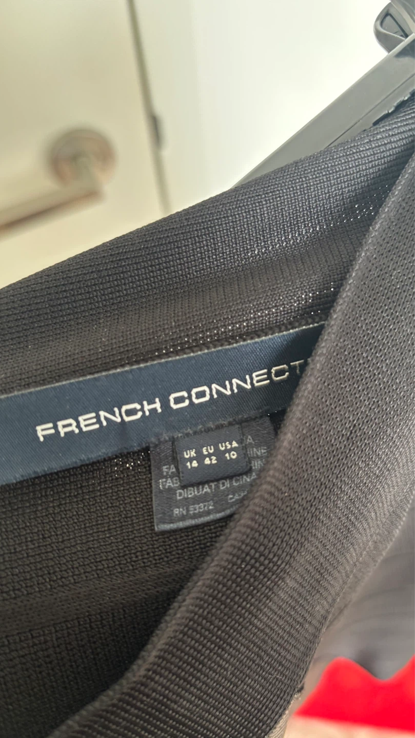 French Connection Black Bandage Skirt Size 10 - photo 3