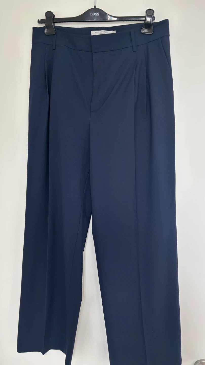 Contemporaine Par Simons Navy Wide Leg Pants Size 12