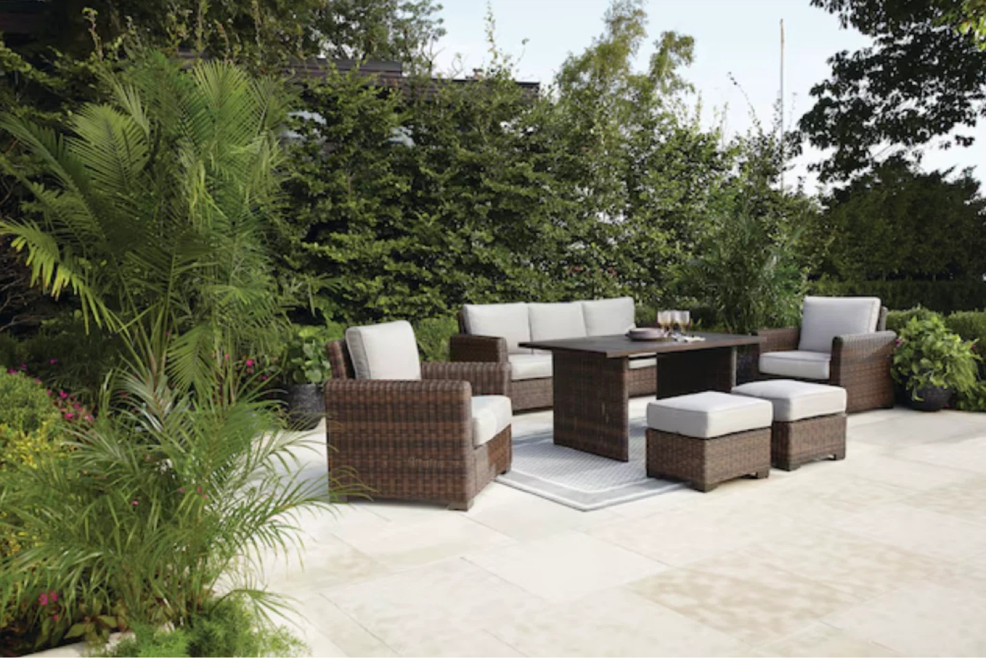 New CANVAS Cambridge Wicker Outdoor/Patio Dining Set, 6-pc - photo 4