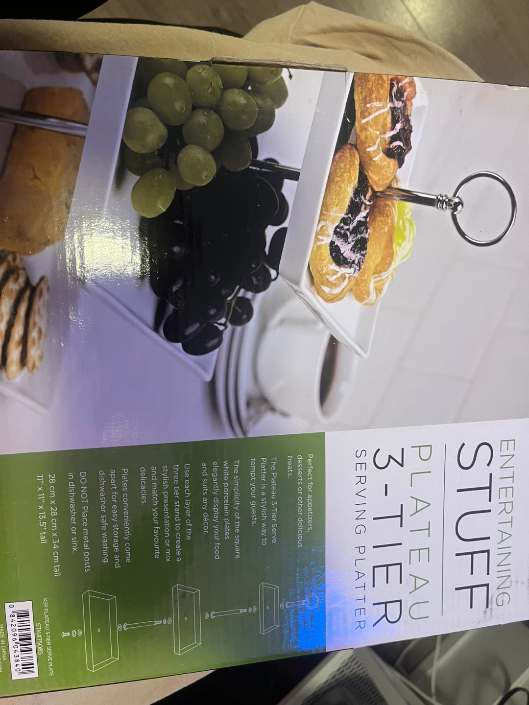 Entertaining Stuff 3-Tier Serving Platter