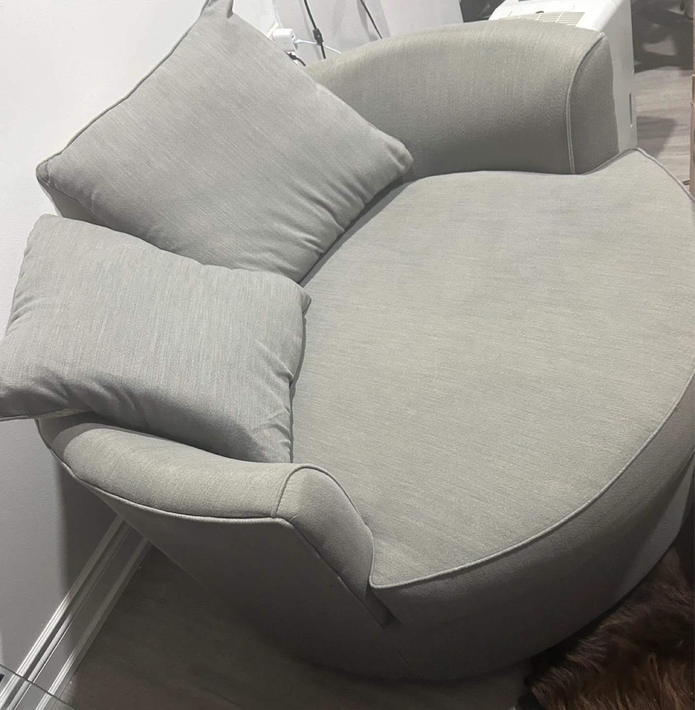 Grey  Armchair with 2 Pillows - photo 2