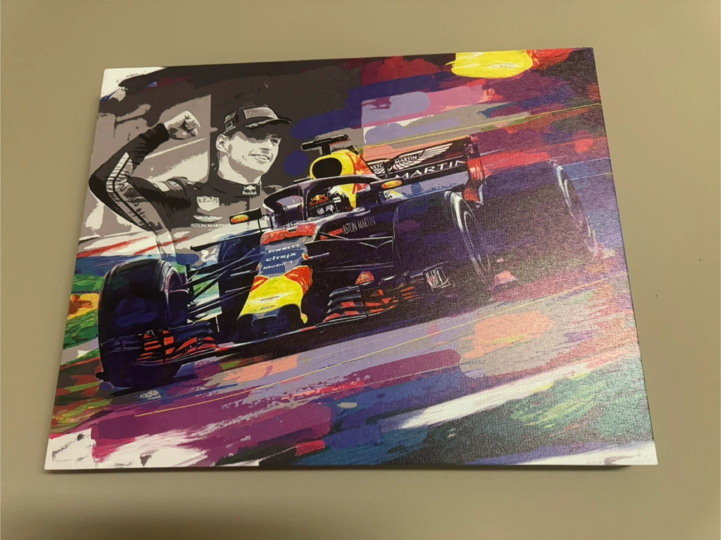 Max Verstappen/Red Bull Racing F1 Art Print