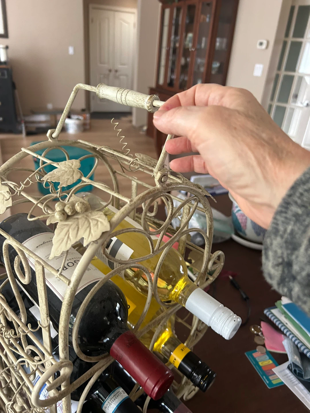 Decorative metal wine rack - photo 2