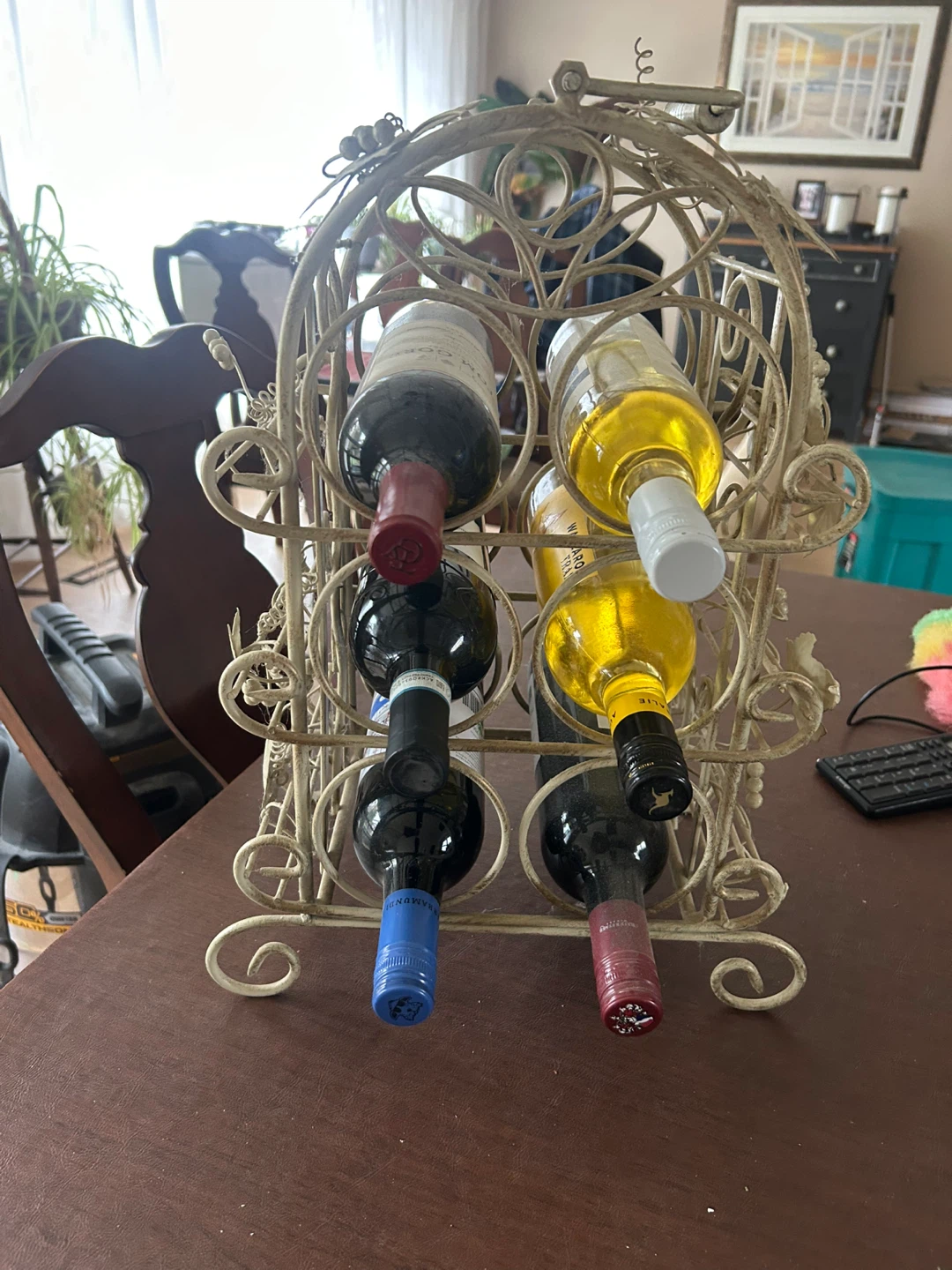 Decorative metal wine rack - photo 3
