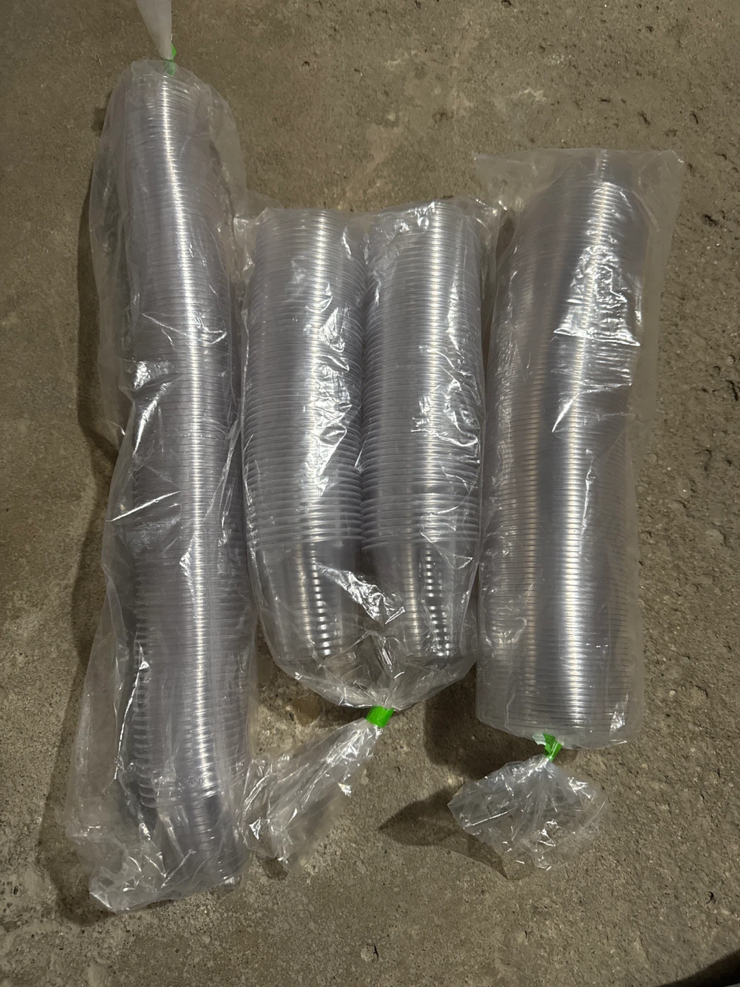 Clear Plastic Cups - Pack of 3