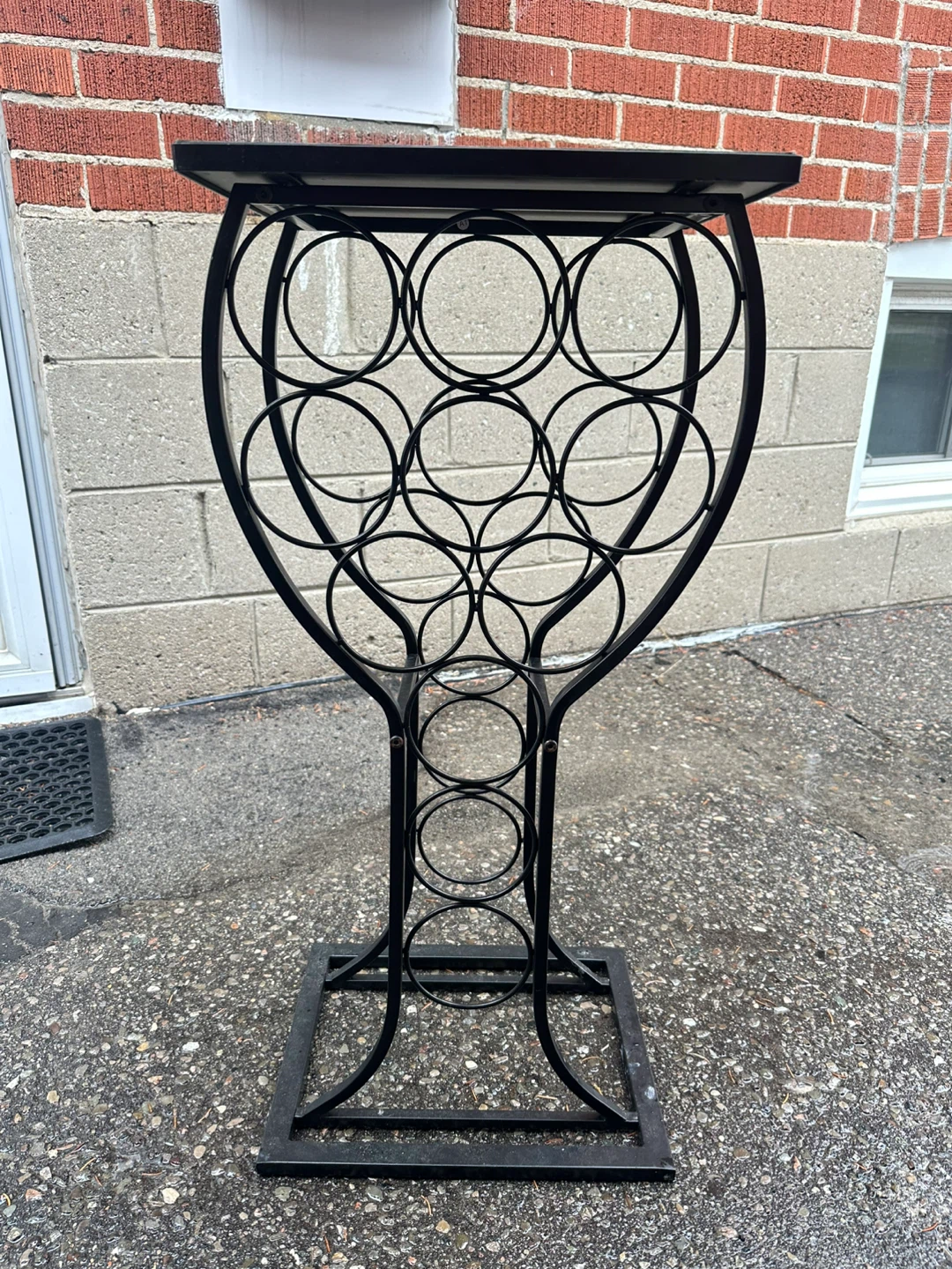 Wine Rack Stand with Marble Top - photo 2