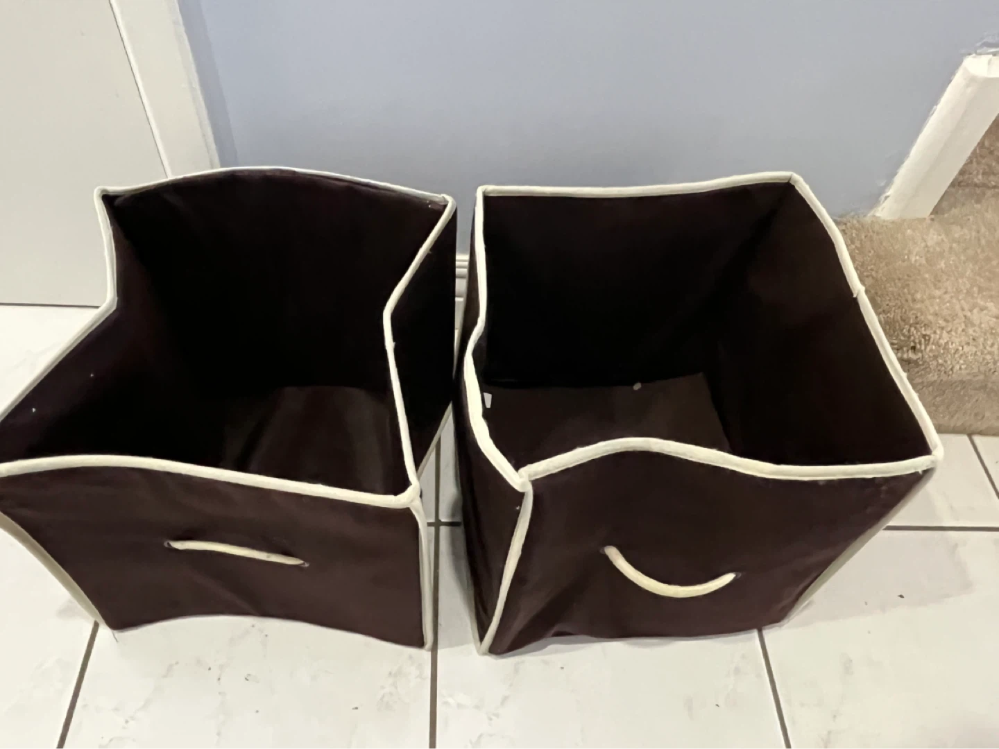 Set of 5 Collapsible Fabric Storage Bins - photo 4