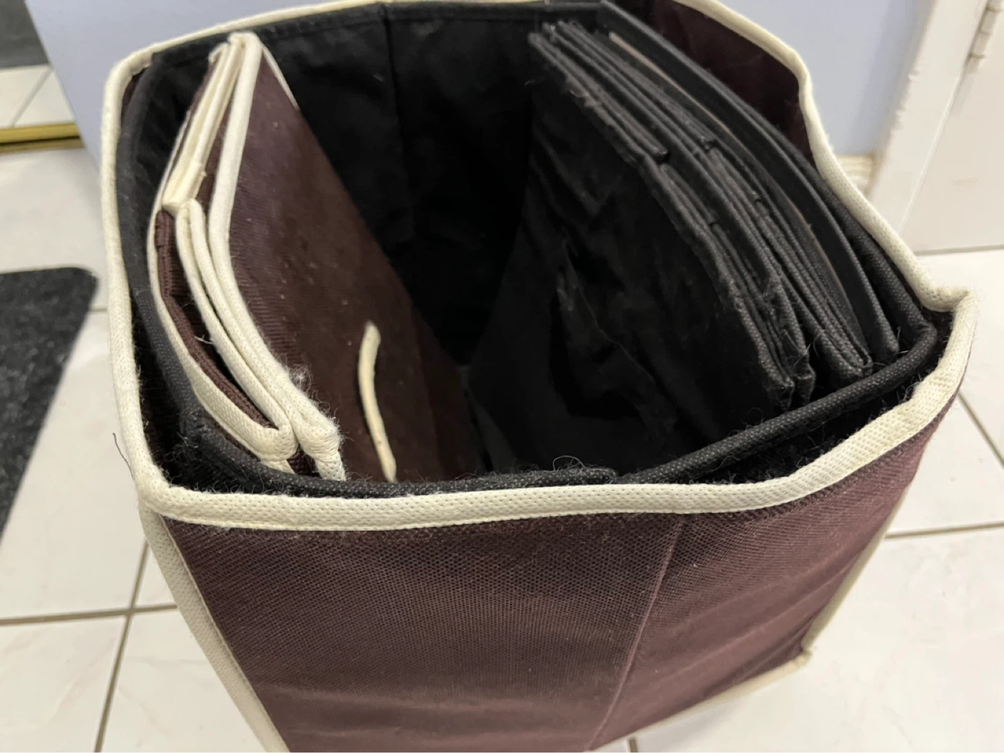 Set of 5 Collapsible Fabric Storage Bins - photo 3