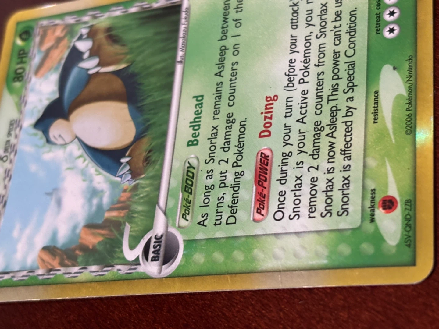 Pokémon Snorlax Base Set Trading Card - photo 3