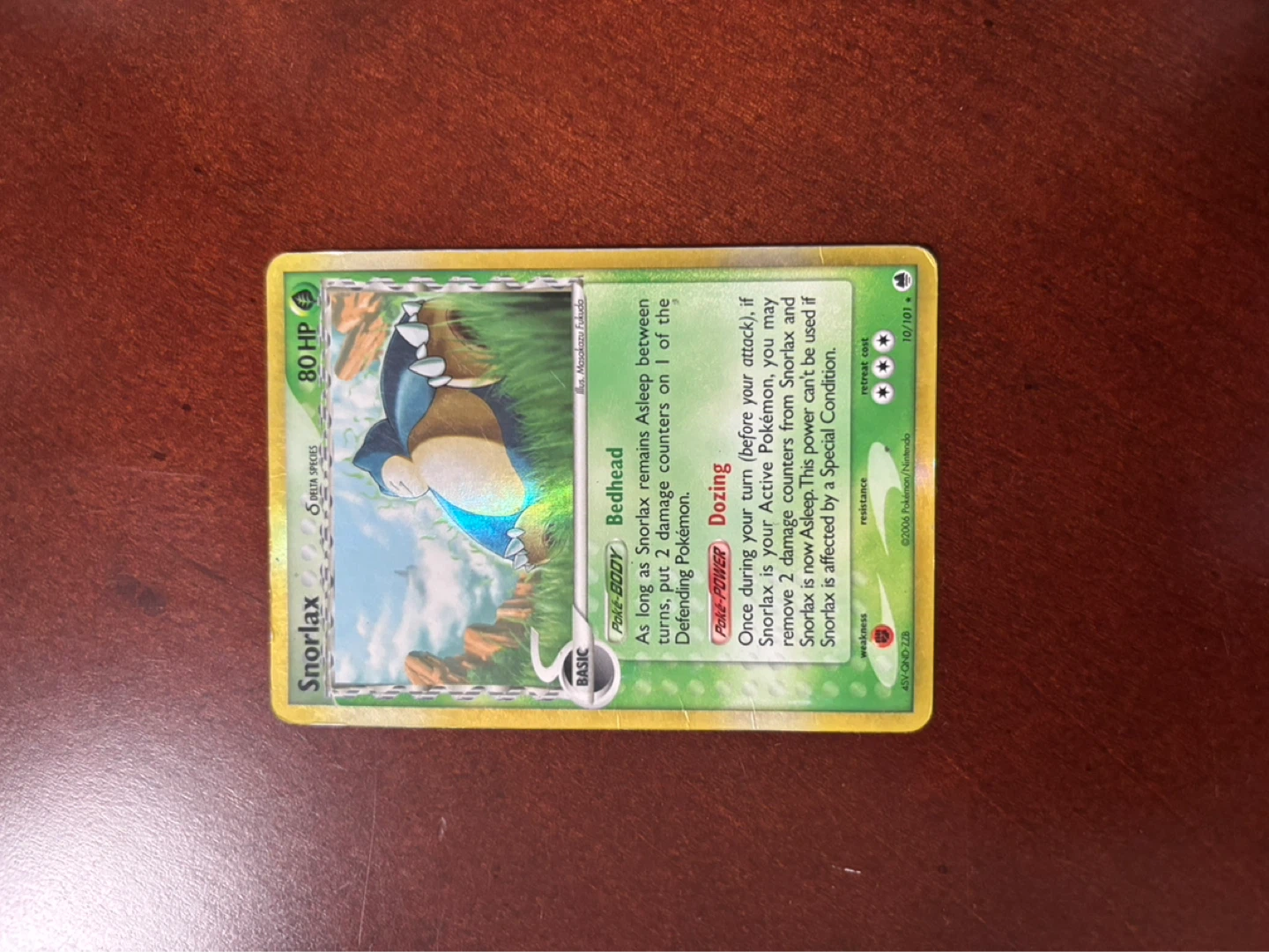 Pokémon Snorlax Base Set Trading Card