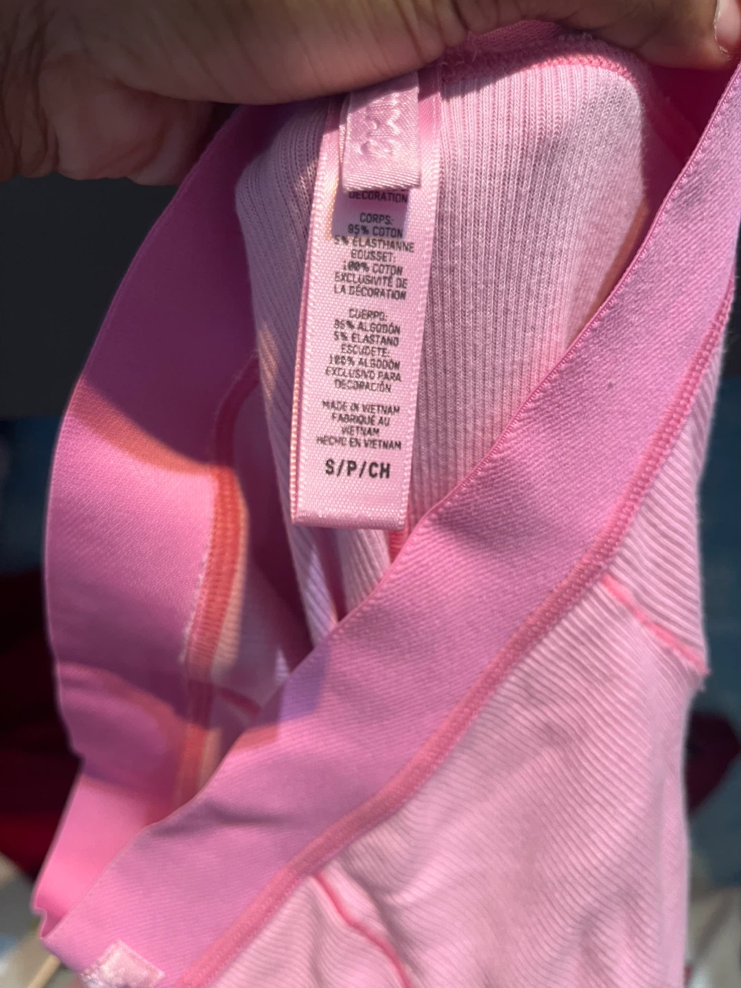 Pink Ribbed Thermal Leggings S/P - photo 2