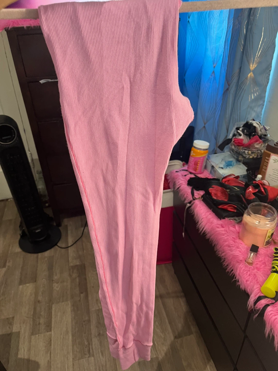 Pink Ribbed Thermal Leggings S/P - photo 3