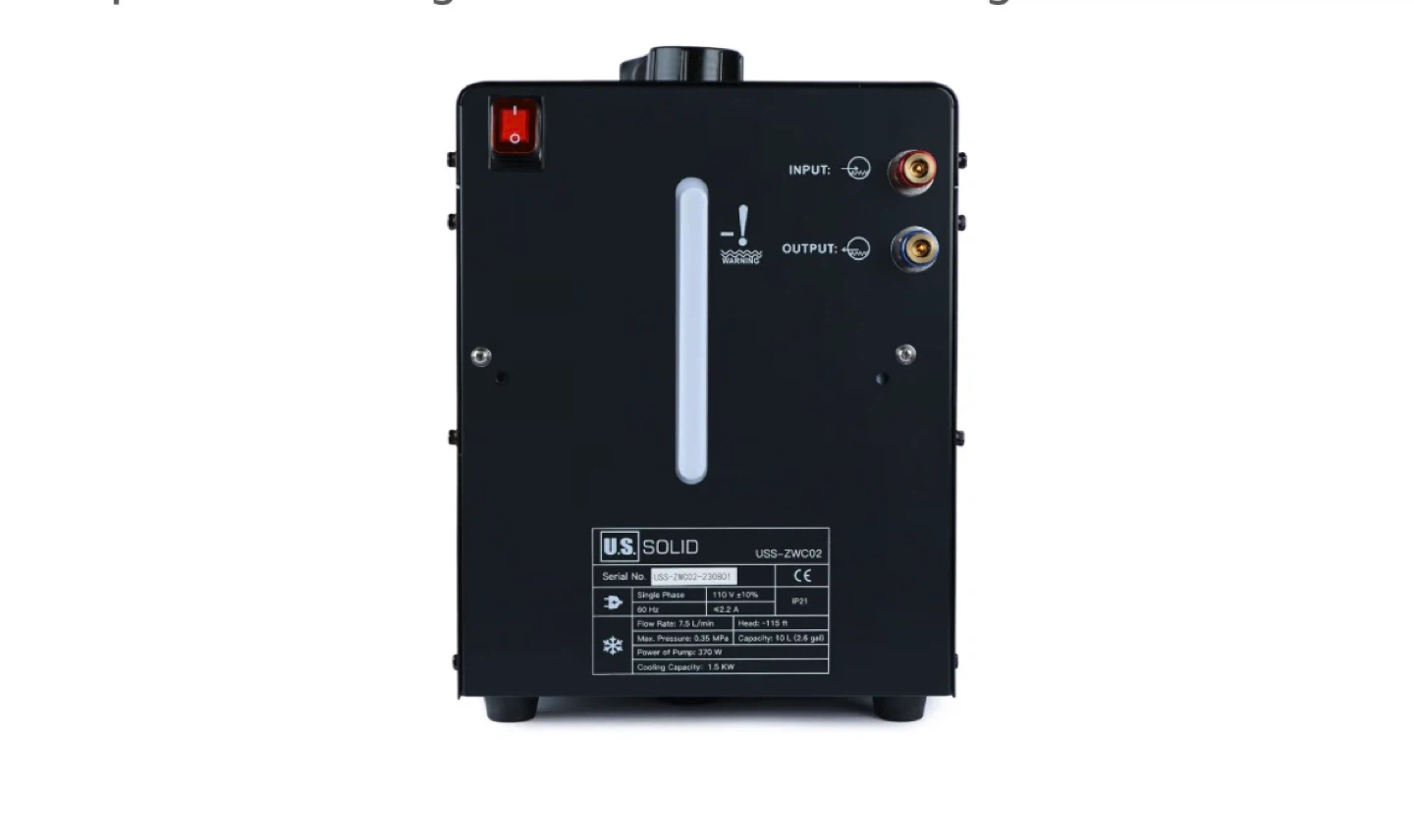 U.S. SOLID Water Cooler 10 L for Tig Welder - photo 4