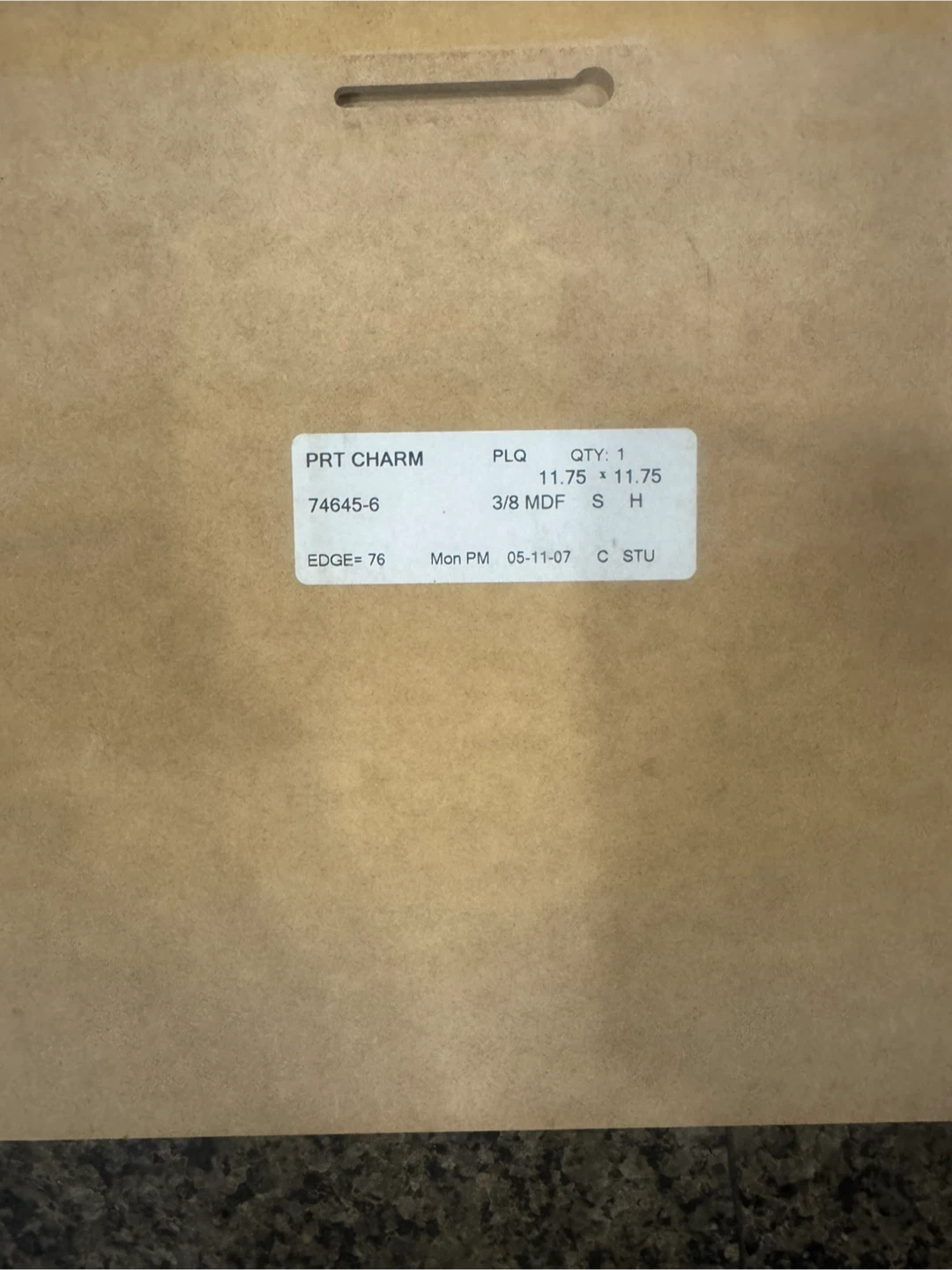 Set of 2 "PRT CHARM" MDF Art Pieces - photo 4